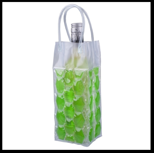 Wine Cooler Bag W Gel Green - Bartender