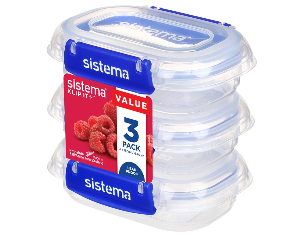 Sistema 180ml Rectangle 3-Pack