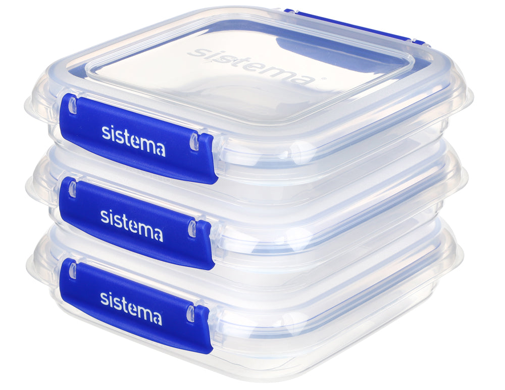Sistema KLIP IT PLUS™ 520ml Square 3-Pack
