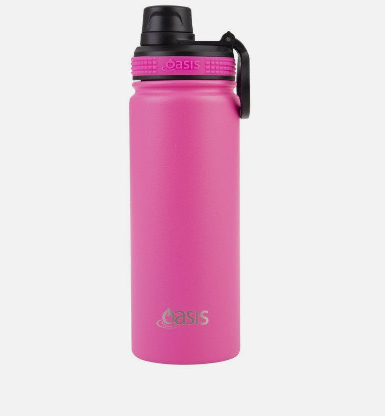 Insulated Challenger Bottle S/S W Screw Cap 550ml Neon Pink