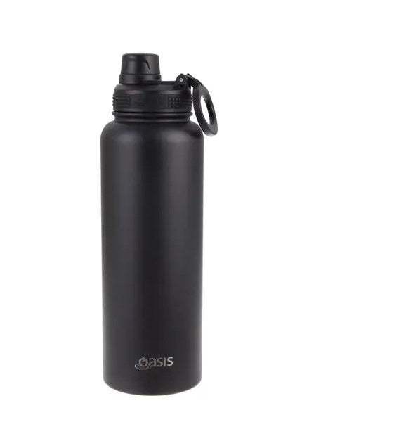 Insulated Challenger Bottle S/S W Screw Cap 1.1L Black