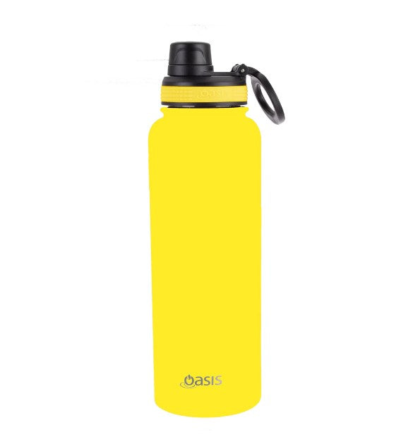 Insulated Challenger Bottle S/S W Screw Cap 1Lit Neon Yellow
