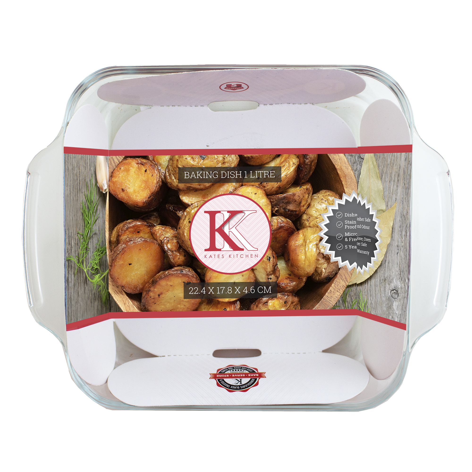 Kates Baking Dish Square 1L