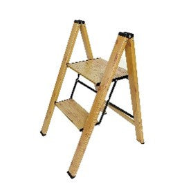 2 Step Ladder - Wood Grain Finish