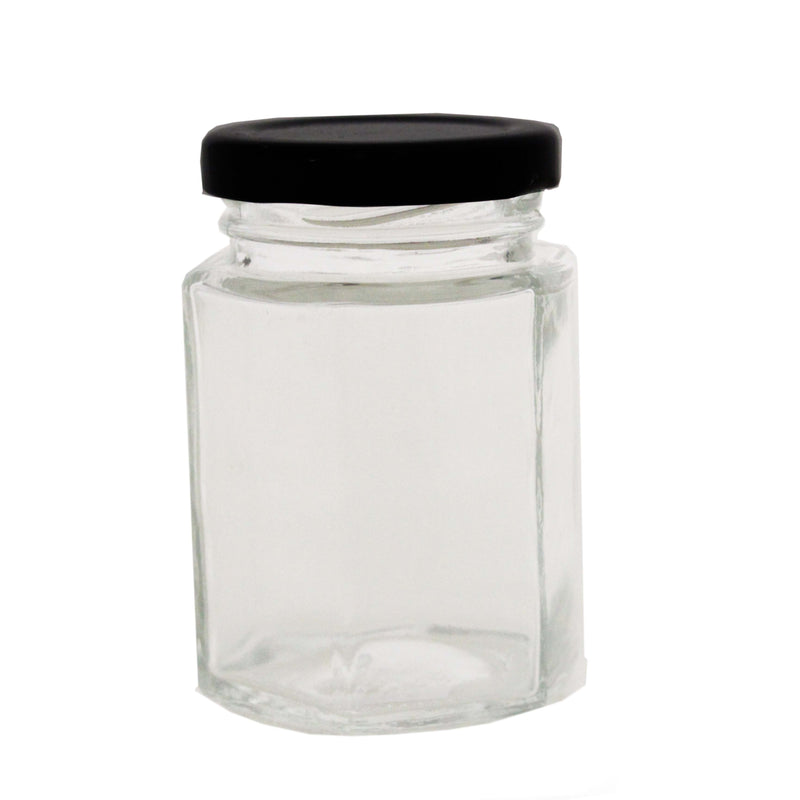 Kates Glass Jar, Hexagonal, 100 ml