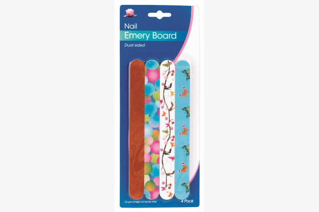 Emery Boards 2 Sided 4pk