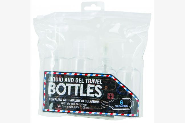 Travel Bottle Containers 6pc Set