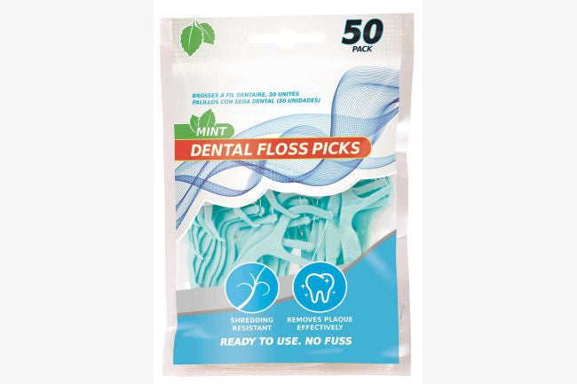 Dental Floss Pick 50pk 3asst