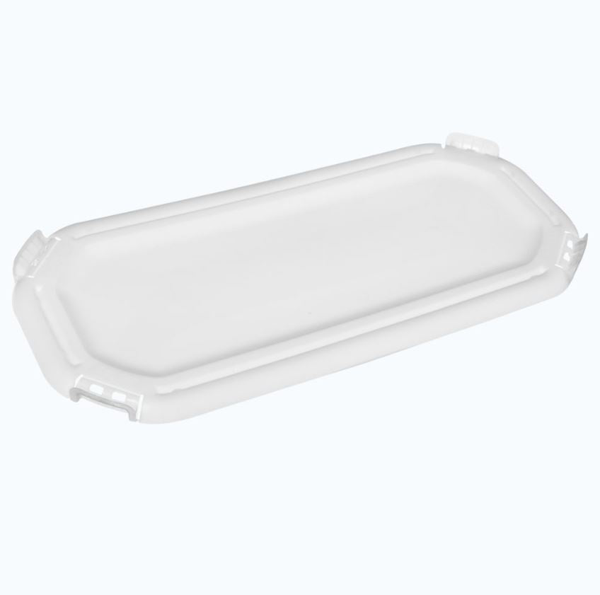 BonsonTE™ PP Rectangular Lid for Tamper Evident 5L Ice Cream Containers Sleeve of 10