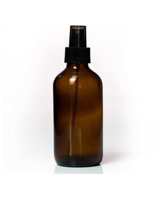 Amber Boston Bottle 250ml W Fine Mist Spray
