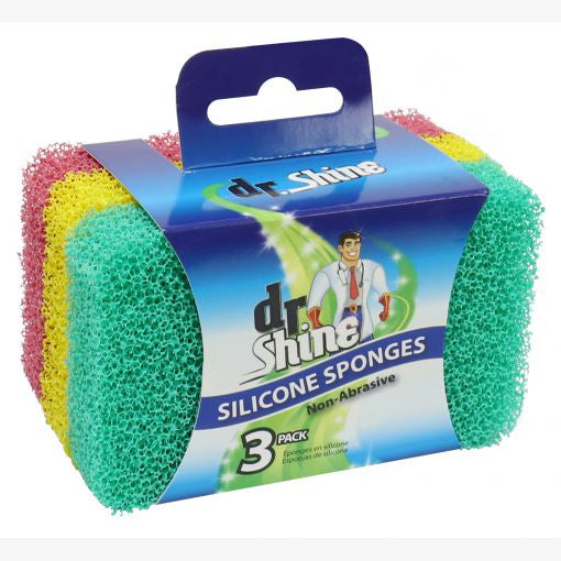 Dr Shine Silicone Sponges 3pk