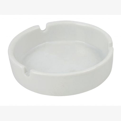 Ash Tray, White Porcelain, 10cm