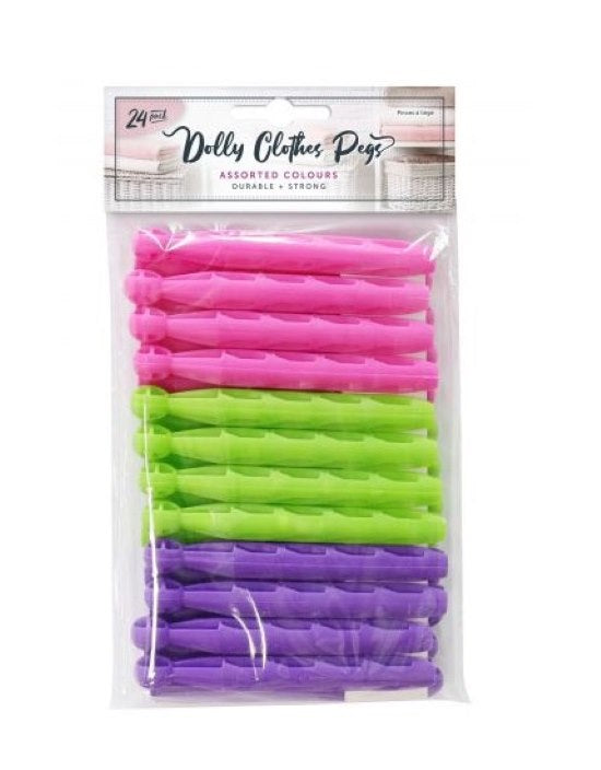Dolly Pegs Plastic 24pk