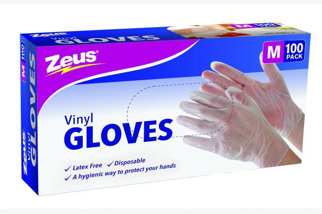 Gloves Disposable Med 100pk