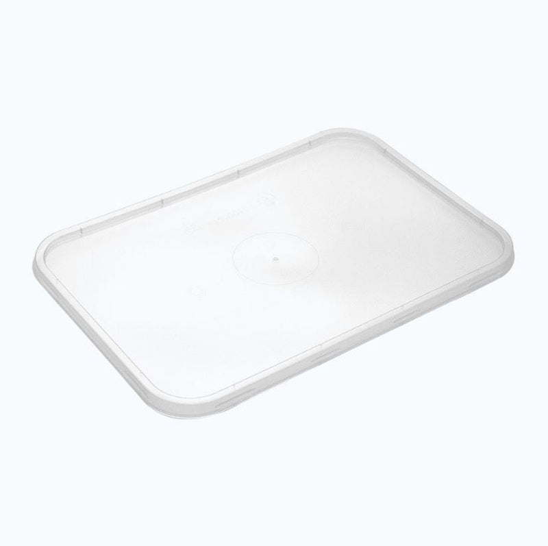 BetterSelection™ PP Flat Lid for Rectangular Wide Base Container, Single