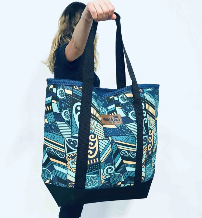 Beach Bag, Wild Kiwi, Koru