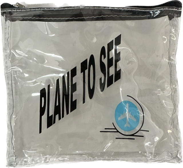 Travel Zip Bag, "Plane to See", Bag Only!