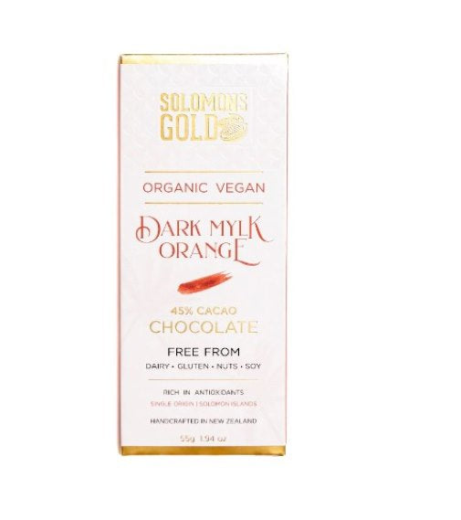 Dairy Milk Orange 45% - Certified Vegan Organic