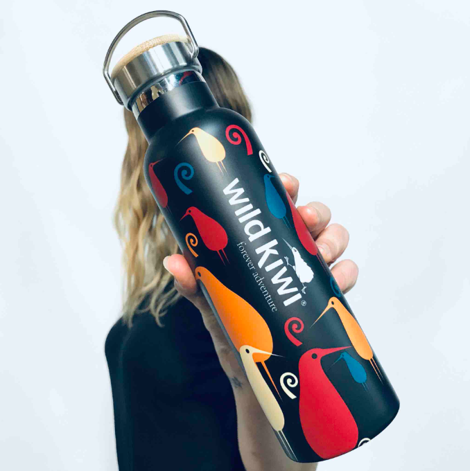 WK Vacuum Bottle - Blk Kiwi