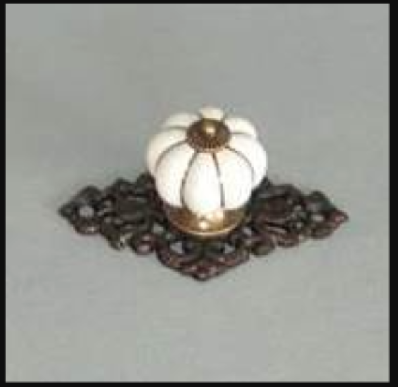 White Ceramic Drawer Knob