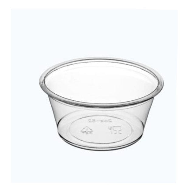 ClearVision™ PET Clear Portion Cup 60ml Sleeve of 100