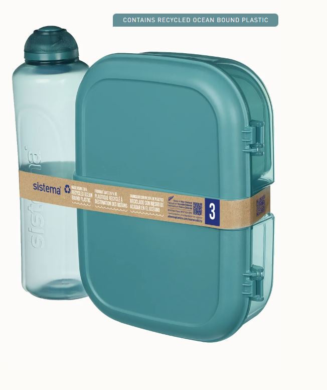 Sistema 1.1L Ribbon™ Lunch with Mini Bite™ & 480ml Swift™ Bottle Pack