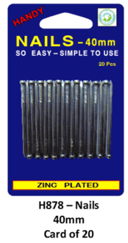 Nails – 40mm Card of 20