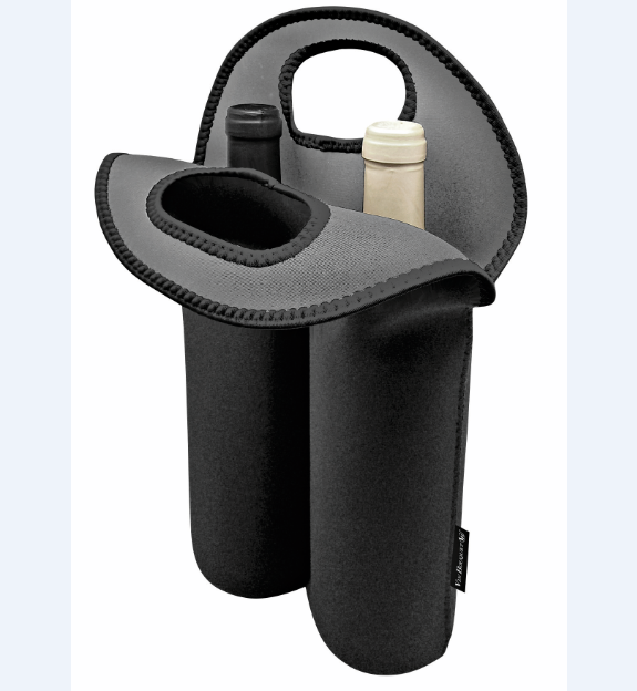Vin Bouquet, Cooler Bag, Twin Bottle, Black