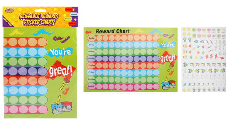 Chart Reward, With Reusable Stick Stickers