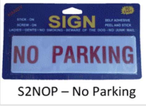 No Parking Large Sign