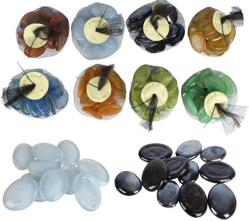 Stones Glass Med 8 Asst Colours 475Gm