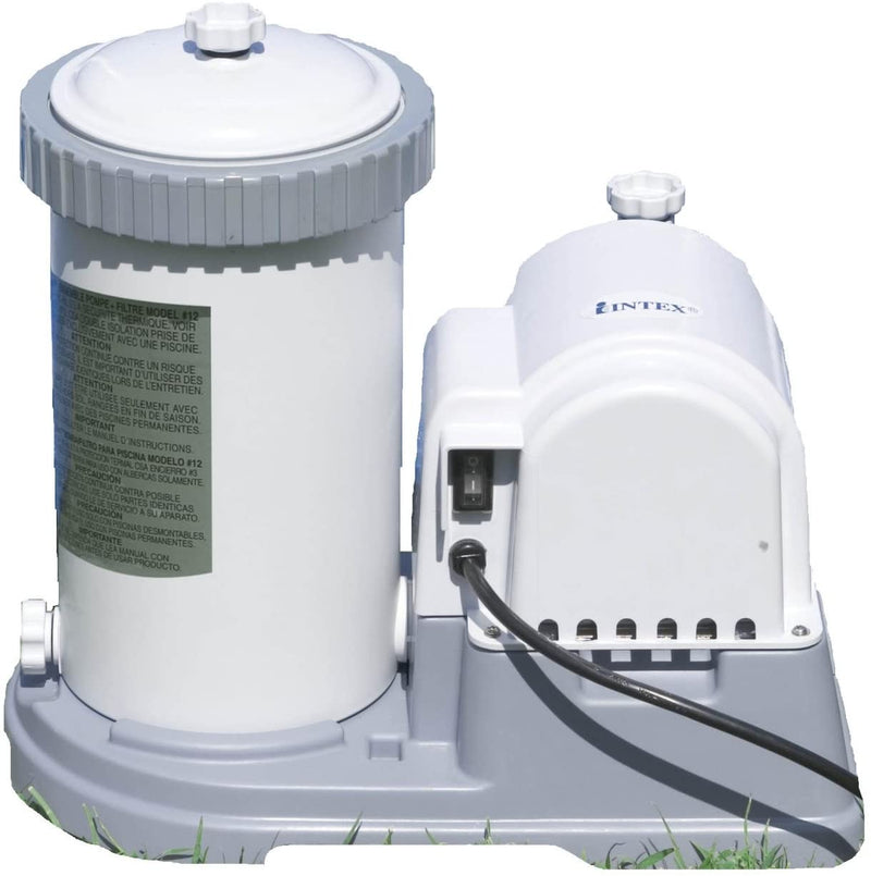 Intex 2500 Gallons Cartridge Filter Pump (220-240 Volt), 2500 Gal./Hr.
