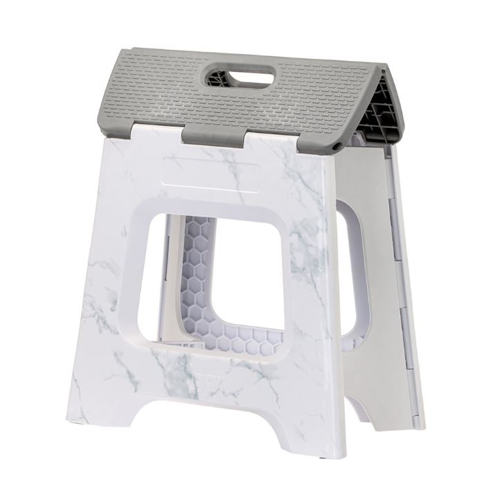 Vigar Compact Marble Foldable Stool, 32cm (150kg)