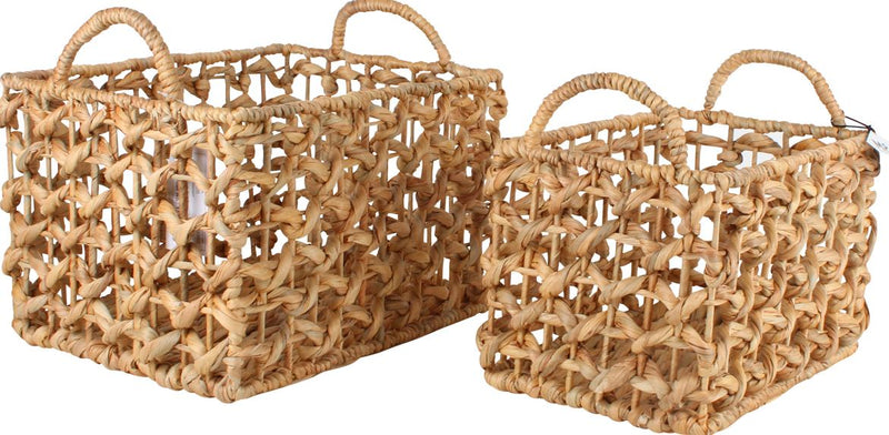 Haff Water Hyacinth Basket, Large (40x30x25cm)