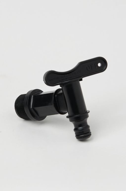 Water Butt Tap, Nylex Hose Connector, 3/4" Long Thread