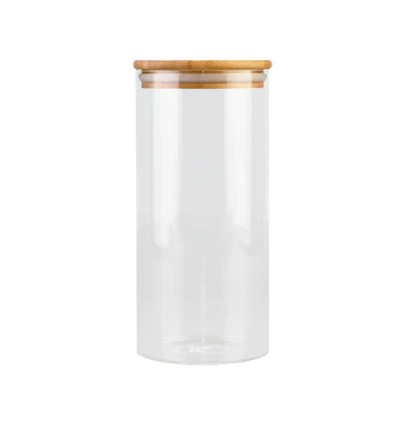 Kates Glass Canister with Bamboo Lid 1.25L