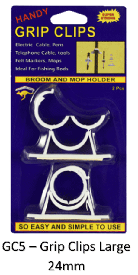 Grip Clips - Large – 24mm Card of 2