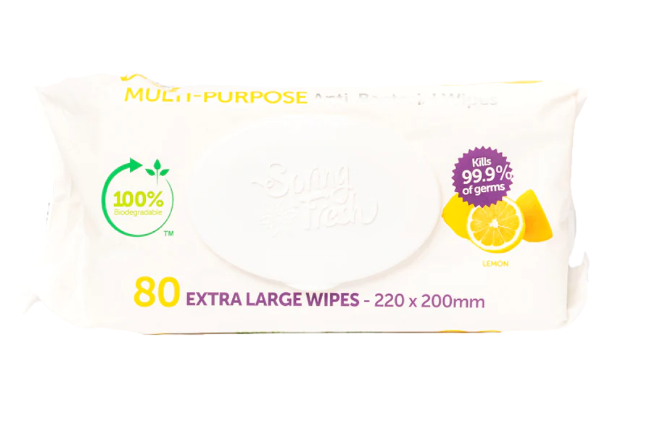 Multi Purpose Wipes Lemon 80s