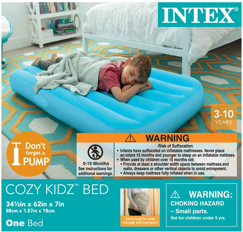 Intex Cozy Kidz Airbed, Ages 3-10, 2 Color