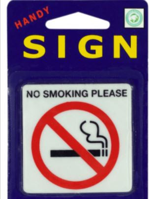 No Smoking Please Mini Sign