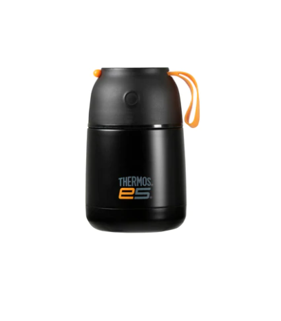 450ml E5 Vacuum Food Jar Matte Blk W/Srt