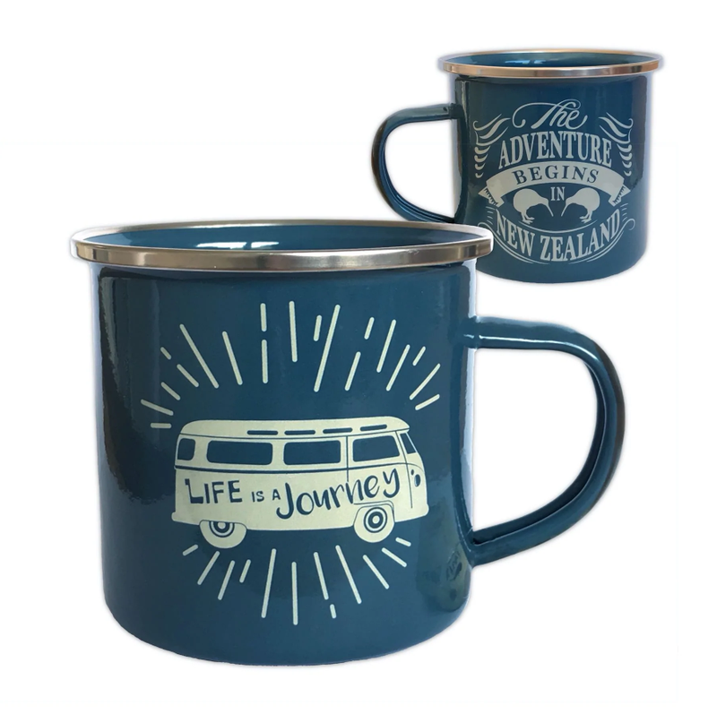 Wild Kiwi Tin Mug - Kombi