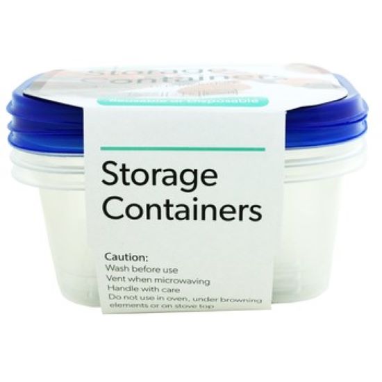 Snazzee Containers Rect 709ml 3pk