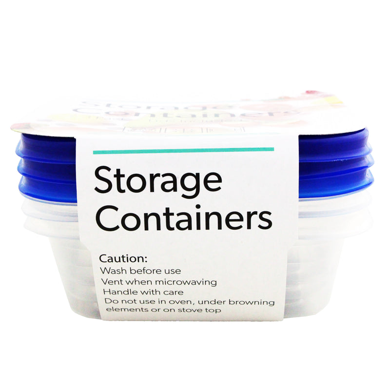 Snazzee Containers Sq 591ml 3pk