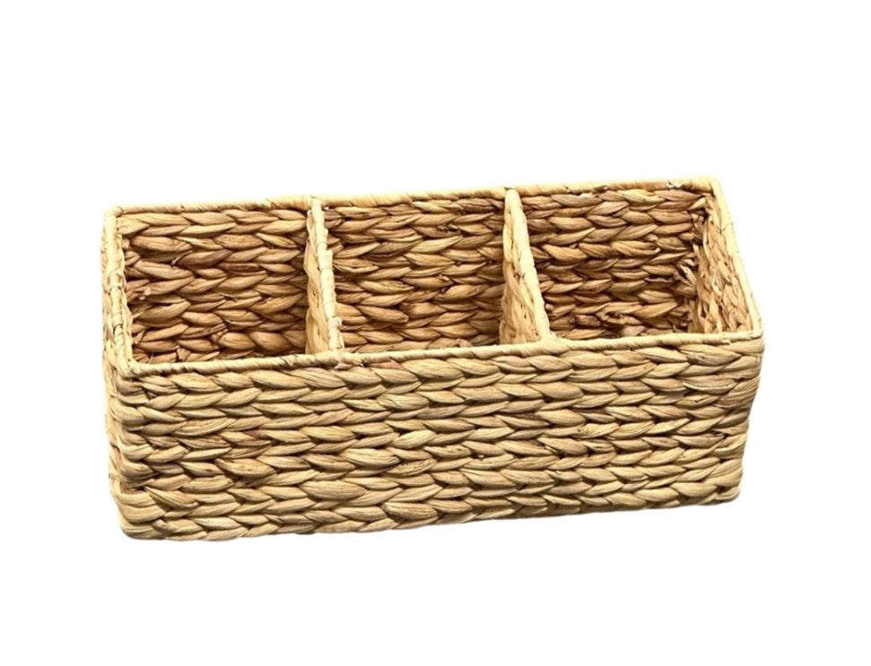 Water Hyacinth Basket 3 Partition