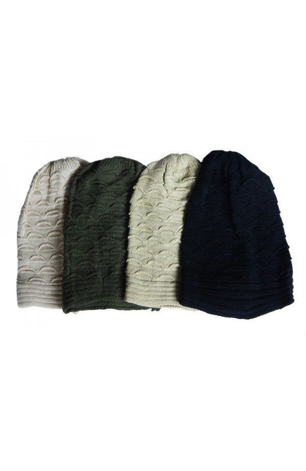 Hat Knit - Style DM01-02, Light Taupe