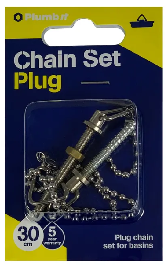 Plug Chain Set for Basins 30cm