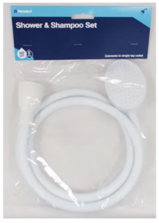 1 Way Shower & Shampoo Set Single Head