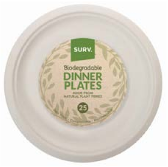 ECO Dinner Plates, Pack of 25