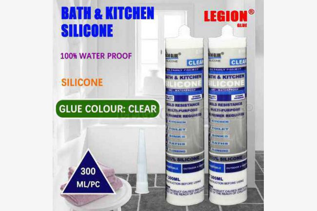 Silicone Sealant Bath& Kitchen Clear 300ml